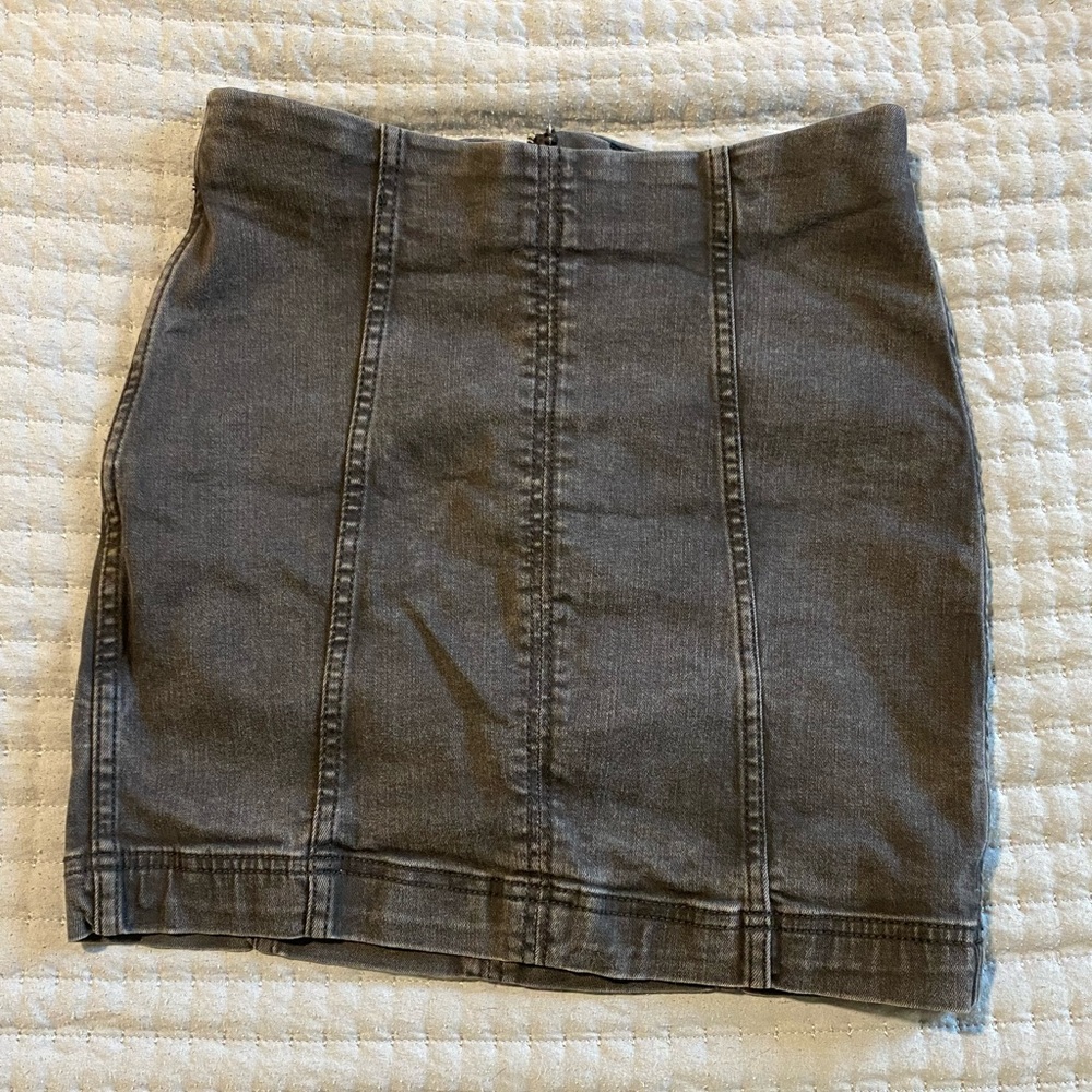 Free People Charcoal Pencil Skirt